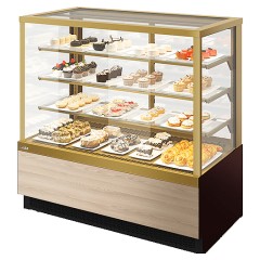 Витрина кондитерская Chilz VETE KUB LUX 90 шоколад, ясень наварра