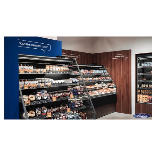 Горка холодильная Lida Stella-mini-2 (2400х870х1600 мм) для пресервов прямая