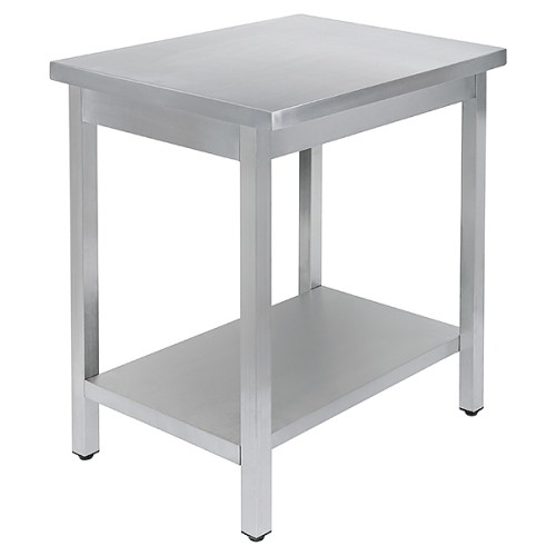 Стол производственный универсальный Luxstahl СПУ-9.5/7/8.5 со сплошной полкой (нерж. сталь)