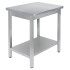 Стол производственный универсальный Luxstahl СПУ-9.5/7/8.5 со сплошной полкой (нерж. сталь)