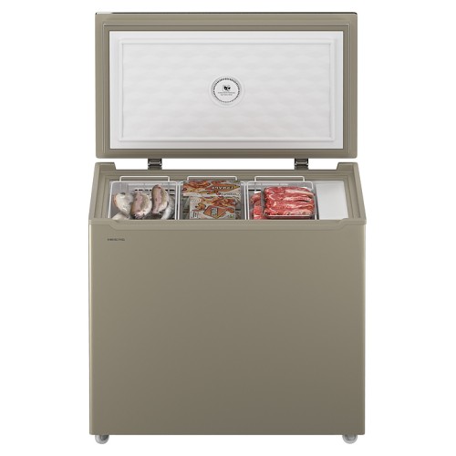 Ларь морозильный Hiberg PF 25 NFG золотистый