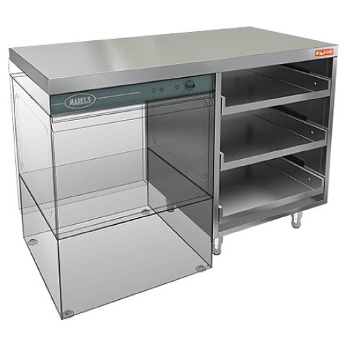 Стол под посудомоечную машину HICOLD НБМКБКП-12/7Л c левым крылом