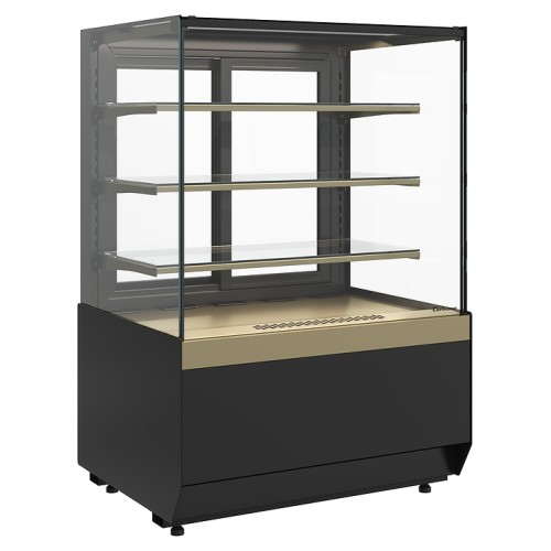 Витрина кондитерская Carboma KC70 VM 1,3-1 Light версия 2.0 (Bronze 9005/0109)