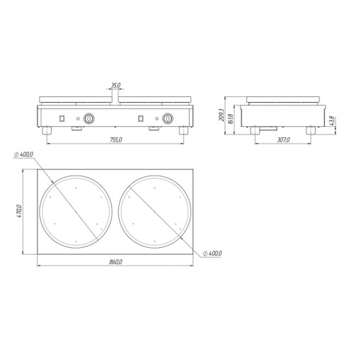 Блинница Grill Master Ф2БЭ 400 мм