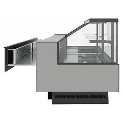 Витрина холодильная Carboma Bavaria 4 GC110 VM 1,25-1 версия 2.0 выдвижные поддоны 9006-9005 (без боковин)