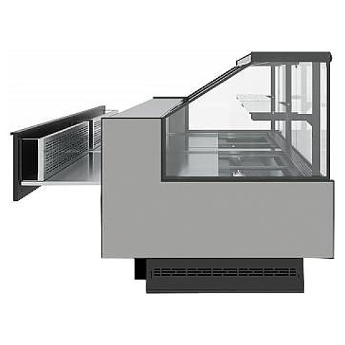 Витрина холодильная Carboma Bavaria 4 GC110 VM 1,25-1 версия 2.0 выдвижные поддоны 9006-9005 (без боковин)