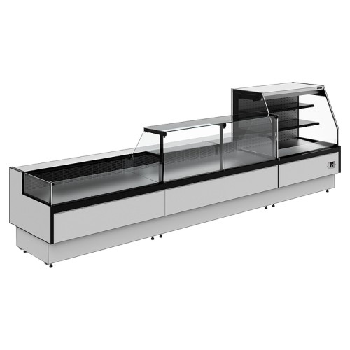 Витрина холодильная Carboma Palm 3 GC95 SM 0,94-2 версия 2.0 (9006-9005, открытая, без боковин)