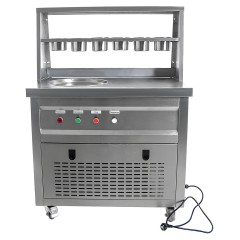 Фризер для жареного мороженого Foodatlas KCB-1Y (контейнеры, стол для топпингов)