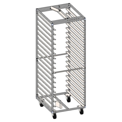 Тележка-шпилька вкатная Zucchelli Forni Rack 400x600 на 12 уровней для ротационной печи Minirotor E