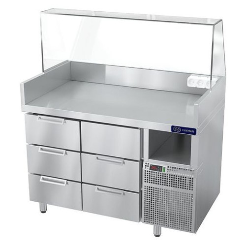 СТАНЦИЯ ДЛЯ ПРИГОТОВЛЕНИЯ БУРГЕРОВ И ХОТ-ДОГОВ KAYMAN СП-БХ-1235-01-Т-ЛБ А