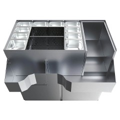 Модуль барный БАР-РУС БР-Б/99 Ледовая крепость (выдвижные ящики)