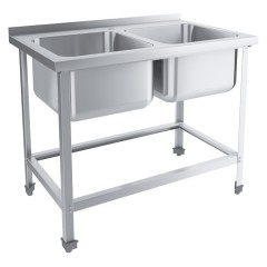 Ванна моечная ПищТех СТАНДАРТ ВМОцб2-400СНК с бортом