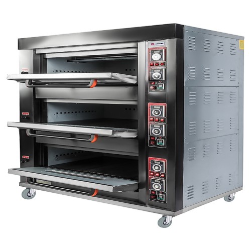 Печь хлебопекарная Miratek BK-39E + каменный под (3 яруса) + пароувлажнение