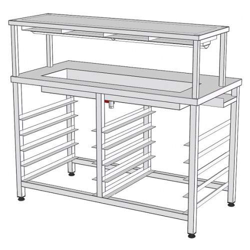 Стол фасовочный для сэндвичей RoboLabs СФ-140Т