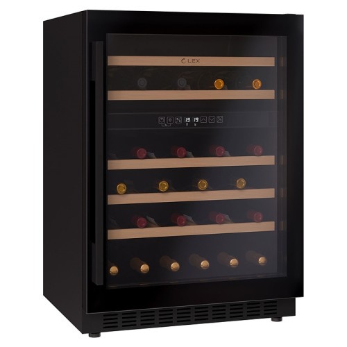 Винный шкаф Lex LWD6046BL dual zone черный