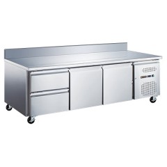 Стол холодильный Tatra TRTGN2D2 TN SB (боковой агрегат) с бортом