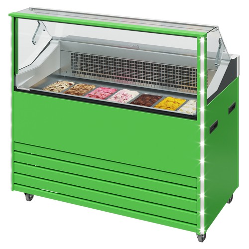 Витрина для мороженого Carboma Bliss IC72 SL 1,3-1 станд. цвета