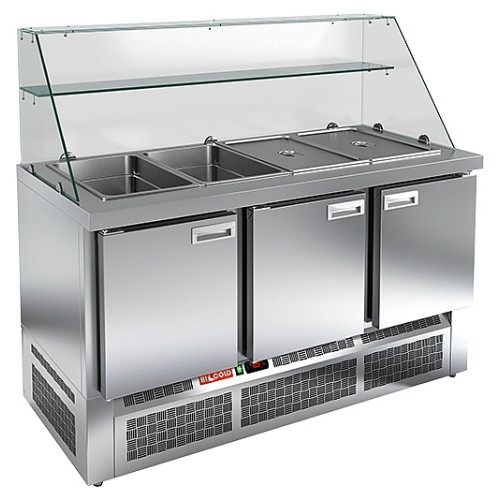 Стол для салатов HICOLD SLE3-111GN (1/1) высокое стекло