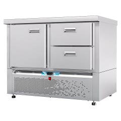 Стол морозильный Abat СХН-70Н-01 (дверь, 2 ящика 1/2, без борта)