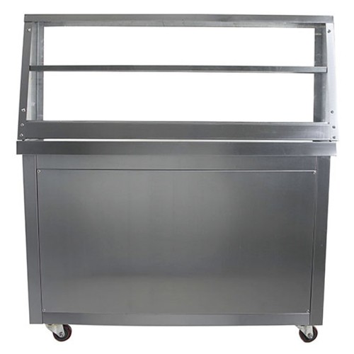 Фризер для жареного мороженого Foodatlas KCB-2F (контейнеры, стол для топпингов, 2 компрессора)