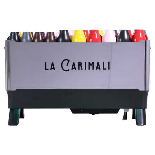 Кофемашина Carimali Glow GL-E2-B&S 2 Gr высокие группы, черная с зеркальной панелью