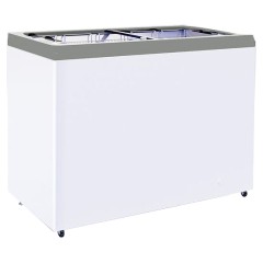 Ларь морозильный ITALFROST (CRYSPI) CF400F + 5 корзин (серый)