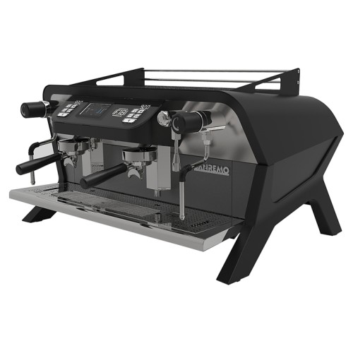 Кофемашина Sanremo F18 MB 2GR высокие гр. черная матовая