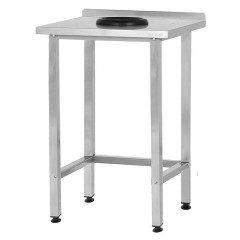 Стол для сбора отходов Mecon Norma Inox СПРн 1500х600х860 мм, обвязка разборная, ножка профильная, с бортом