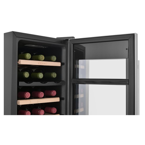 Винный шкаф Zugel ZTWF182DX нержавеющая сталь