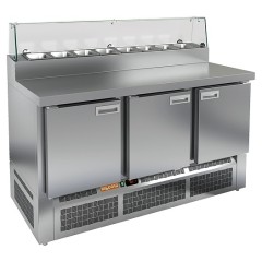 Стол для пиццы HICOLD PZE2-111/GN стекло