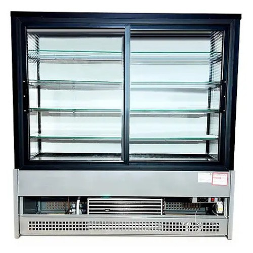 Витрина кондитерская CLSY LUXE Showcase 1,5 XL 1570х650х1500 мм техно (черно-серый)