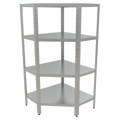 СТЕЛЛАЖ КУХОННЫЙ УГЛОВОЙ РАЗБОРНЫЙ КОБОР СКУ-4/5-100/90/430 (ВЫСОТА 1800)