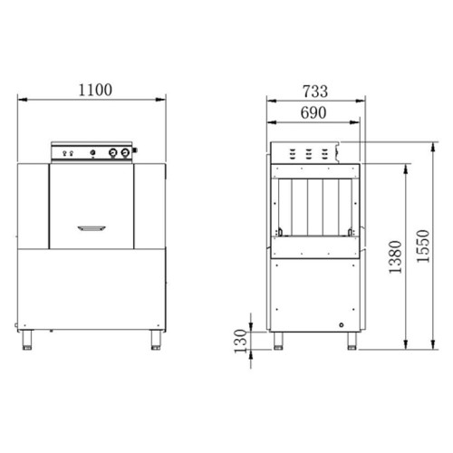 Машина посудомоечная конвейерная Kocateq KOMEC C200