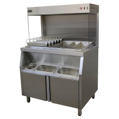 Стол тепловой для картофеля фри Simeco СТ1007 (с 1-ой скобой для совка)