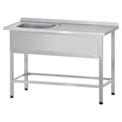 Ванна моечная Mecon Norma Ral РПЦн 1200х600х860 мм (1 м/о левое 500х400х250 мм) ножка профильная