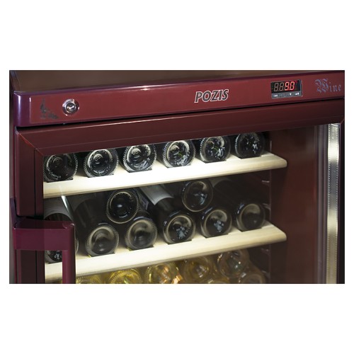 Винный шкаф POZIS ШВ-39, вишневый