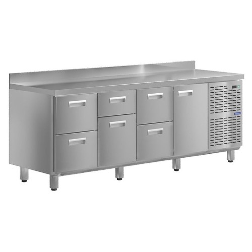 Стол холодильный KAYMAN КСХ-2421/70 (1 дверь, 6 ящиков)