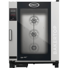 Пароконвектомат UNOX XEBC-10EU-E1LM-MP, открытие двери слева направо