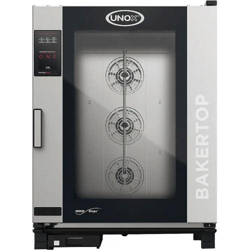 Пароконвектомат UNOX XEBC-10EU-E1LM-MP, открытие двери слева направо