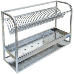 Полка настенная для тарелок и стаканов Техно-ТТ ПН-328/900Б